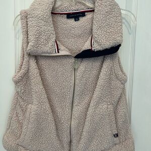 Tommy Hilfiger Women's Soft Pink Sherpa Vest